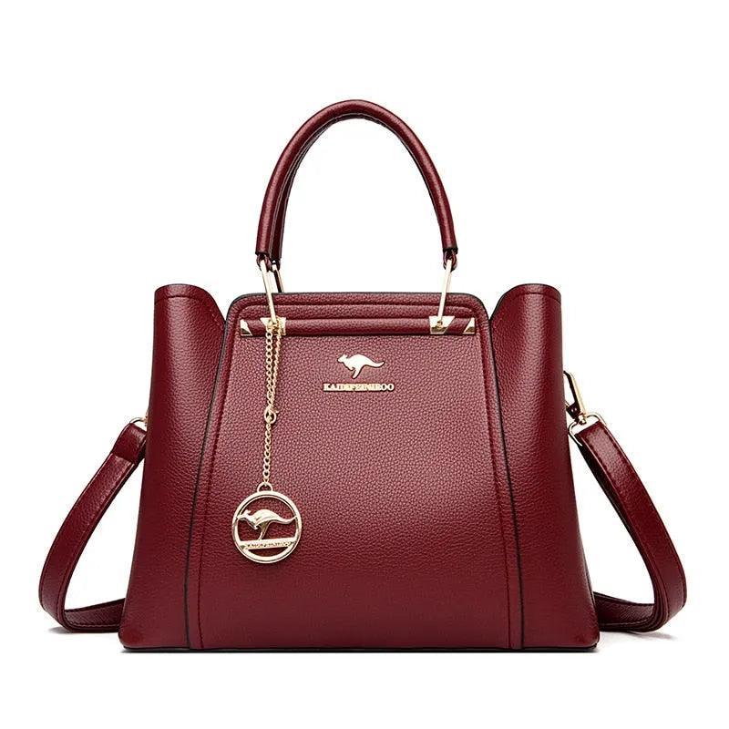 Luxurious Leather Crossbody Bag - Style Couer