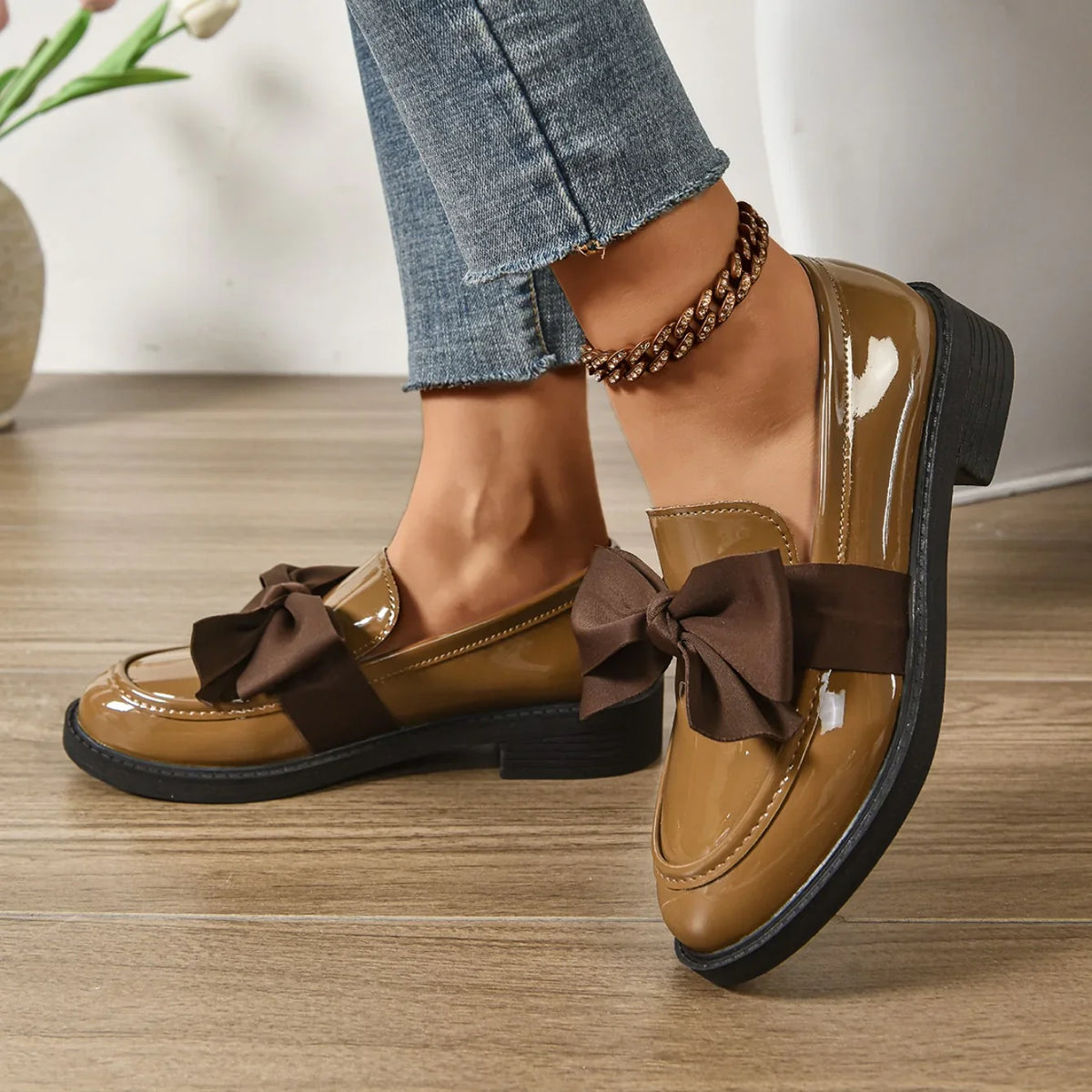 Kelis | Mocassini con fiocco e plateau