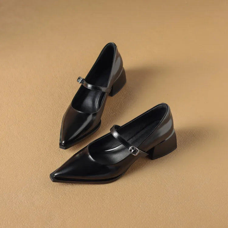 Maden | Mary Jane in vera pelle lucida