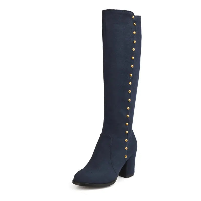 Haven Stud – Stivali al ginocchio con borchie