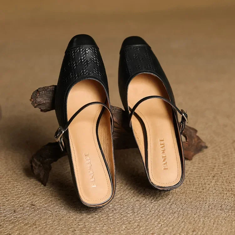 Becky | Mules Mary Jane in vera pelle