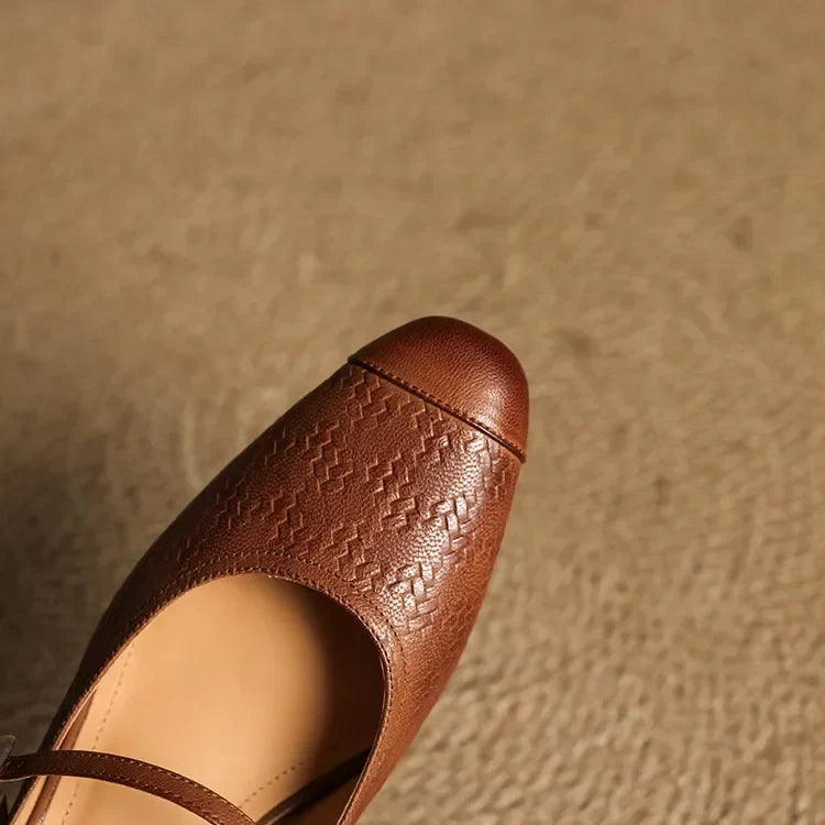 Becky | Mules Mary Jane in vera pelle