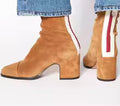 Madeleine – Stivaletti kaki a contrasto