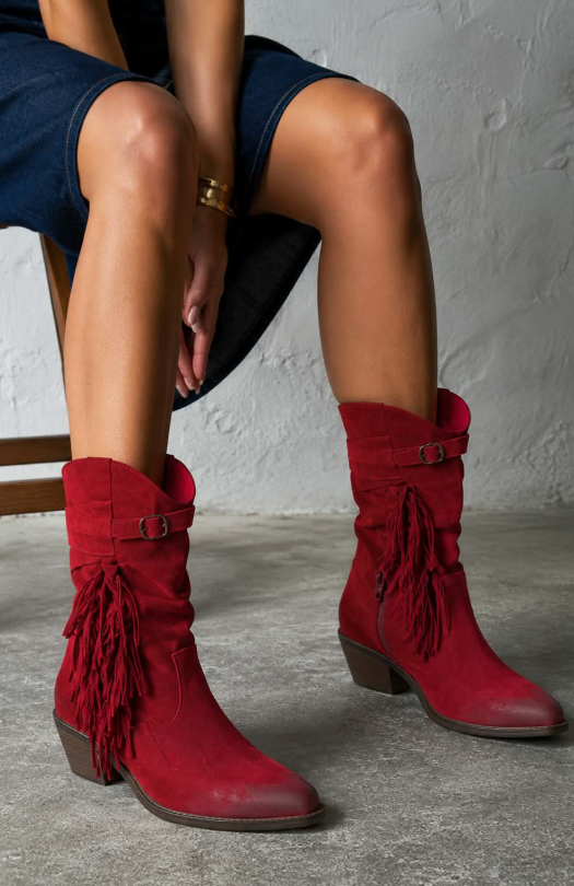 Ariane – Stivaletti western bordeaux