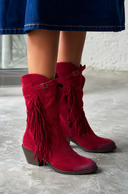 Ariane – Stivaletti western bordeaux