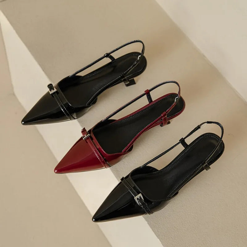 Ondine | Décolleté slingback con tacco kitten