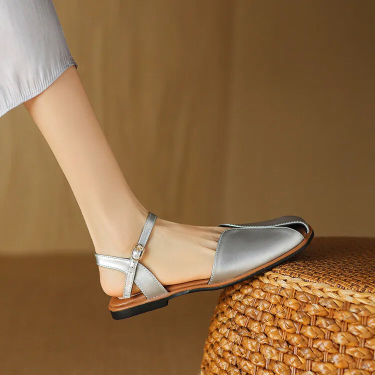 Lorena | Ballerine slingback con fibbia