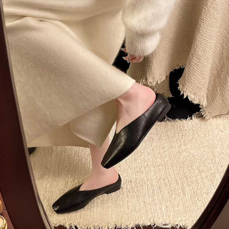Lyra | Mules effetto metallizzato