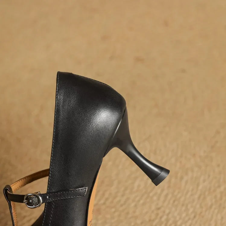 Elle | Décolleté in vera pelle con tacco a spillo