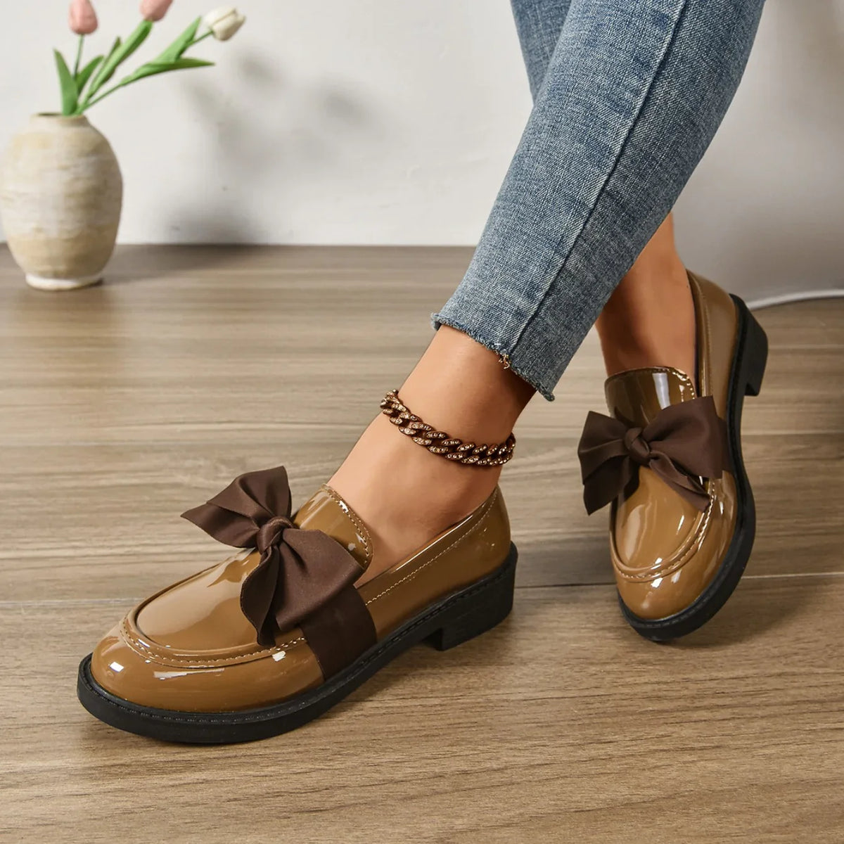 Kelis | Mocassini con fiocco e plateau