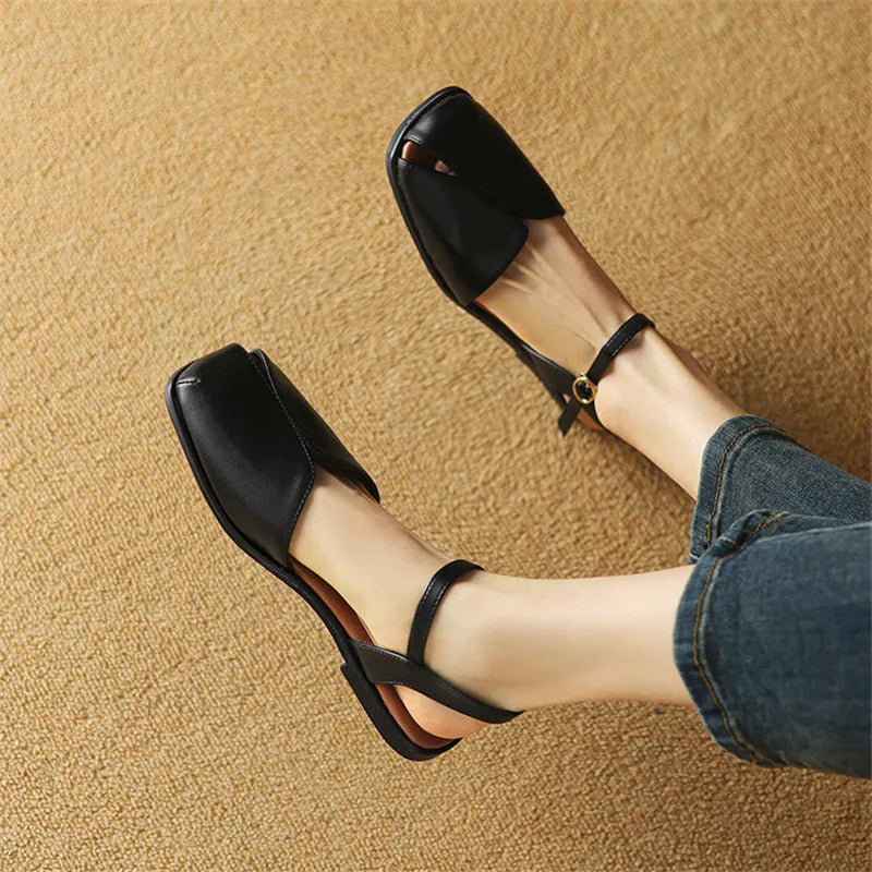 Lorena | Ballerine slingback con fibbia