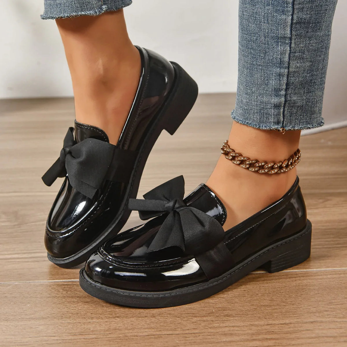 Kelis | Mocassini con fiocco e plateau