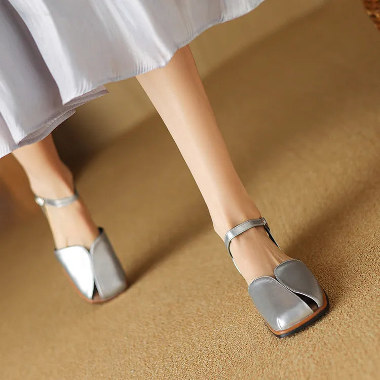 Lorena | Ballerine slingback con fibbia