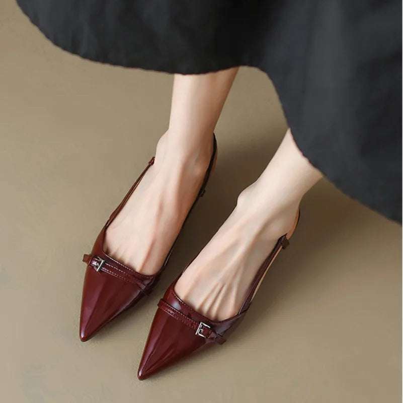 Ondine | Décolleté slingback con tacco kitten