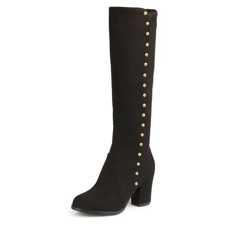 Haven Stud – Stivali al ginocchio con borchie