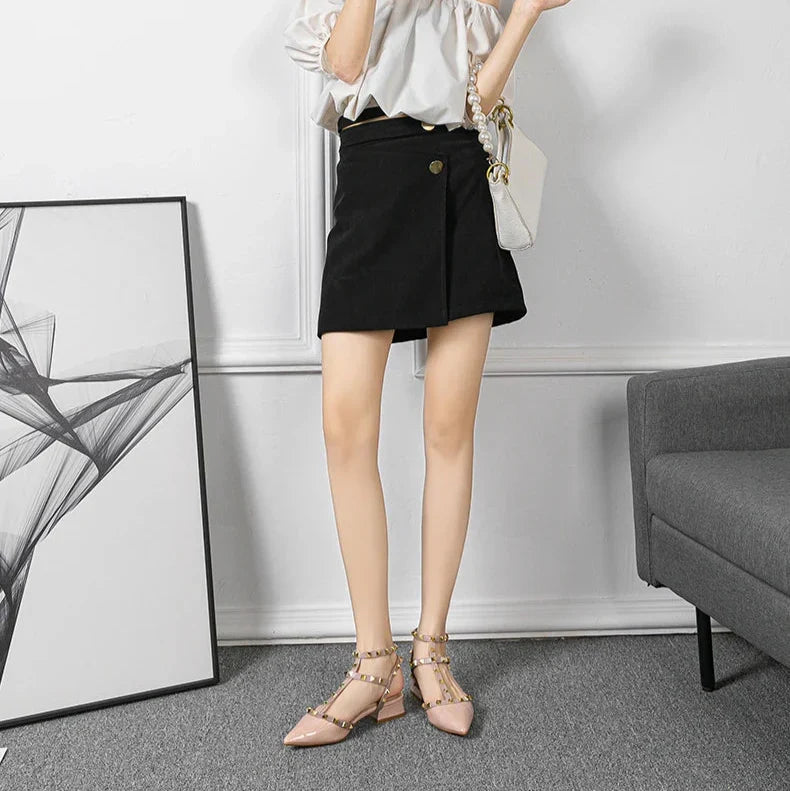 Freja | Scarpe con cinturino e borchie
