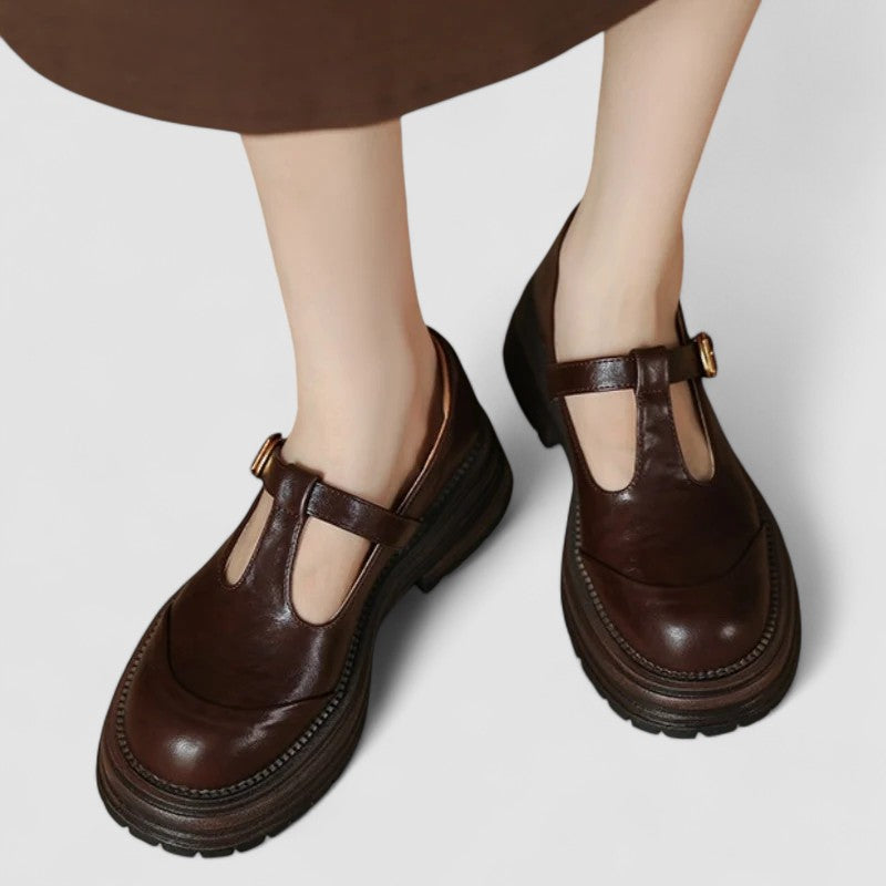 Chloé | Scarpe con cinturino a T e suola carrarmato