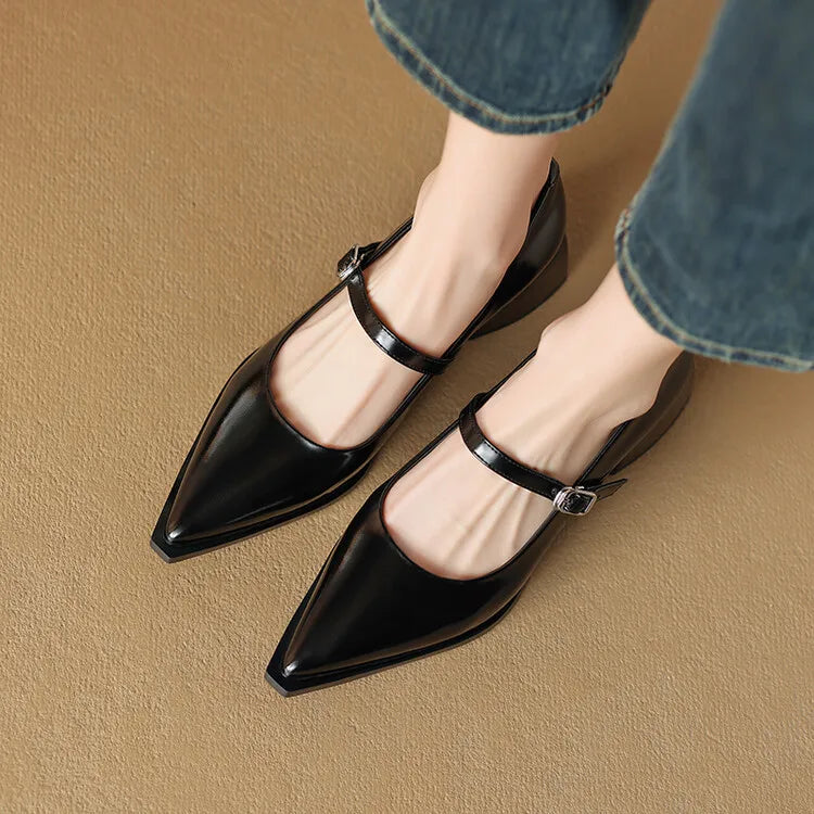 Maden | Mary Jane in vera pelle lucida