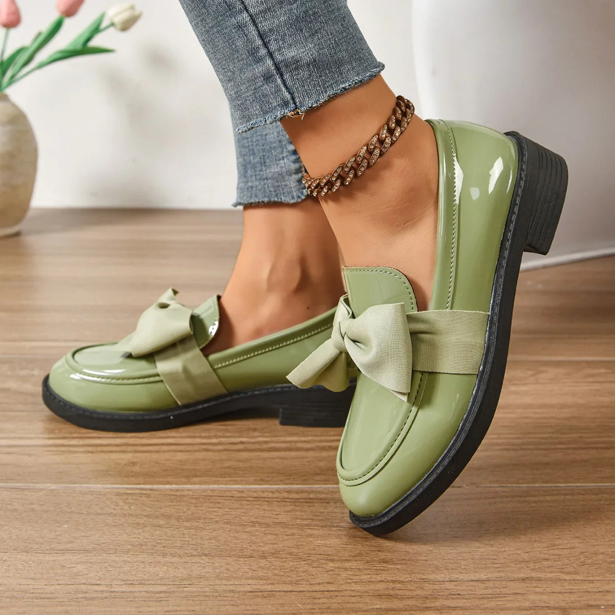 Kelis | Mocassini con fiocco e plateau