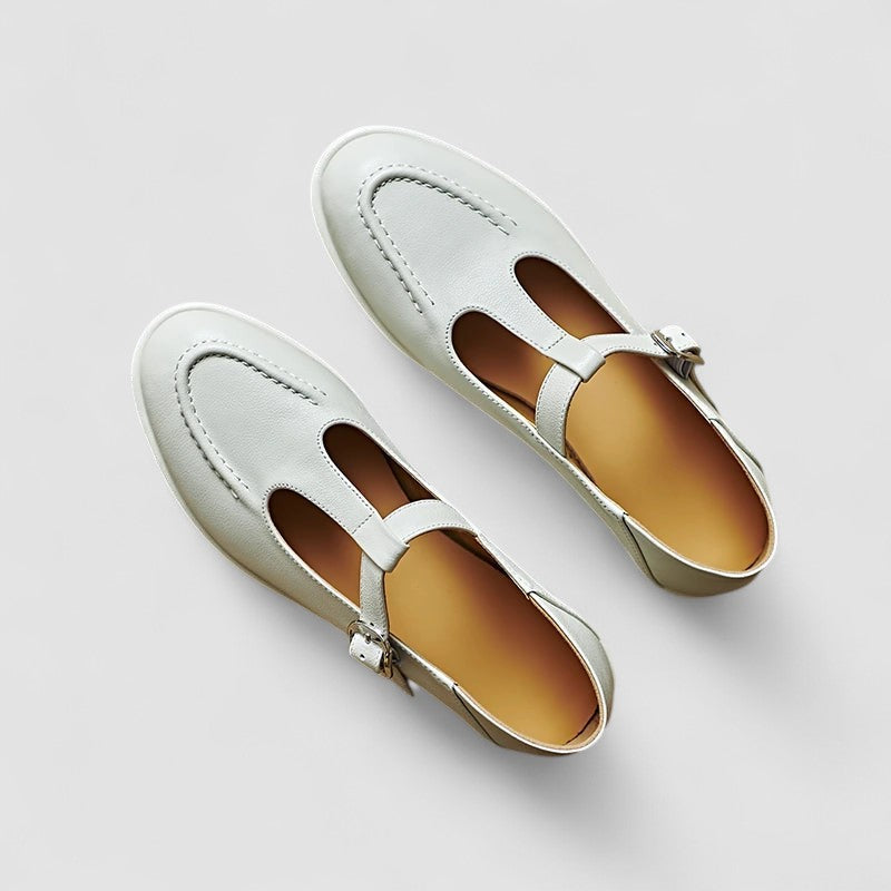 Amélie | Mary Jane brogue con tacco basso