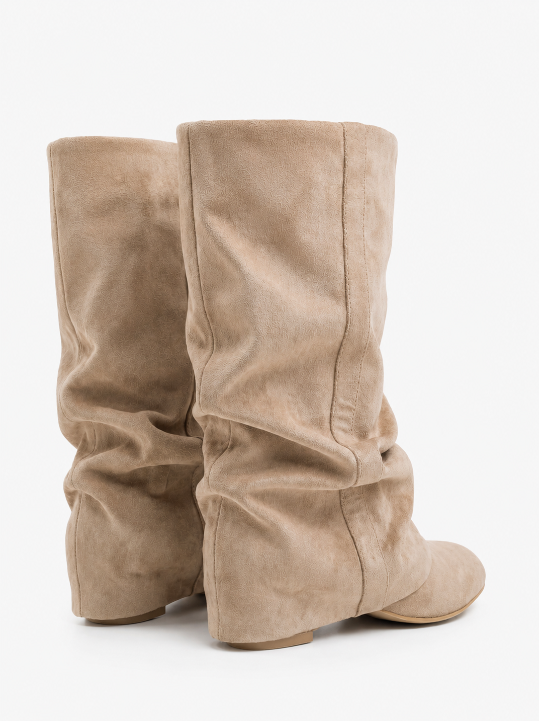 Stivali Emilia morbidi in camoscio - Beige