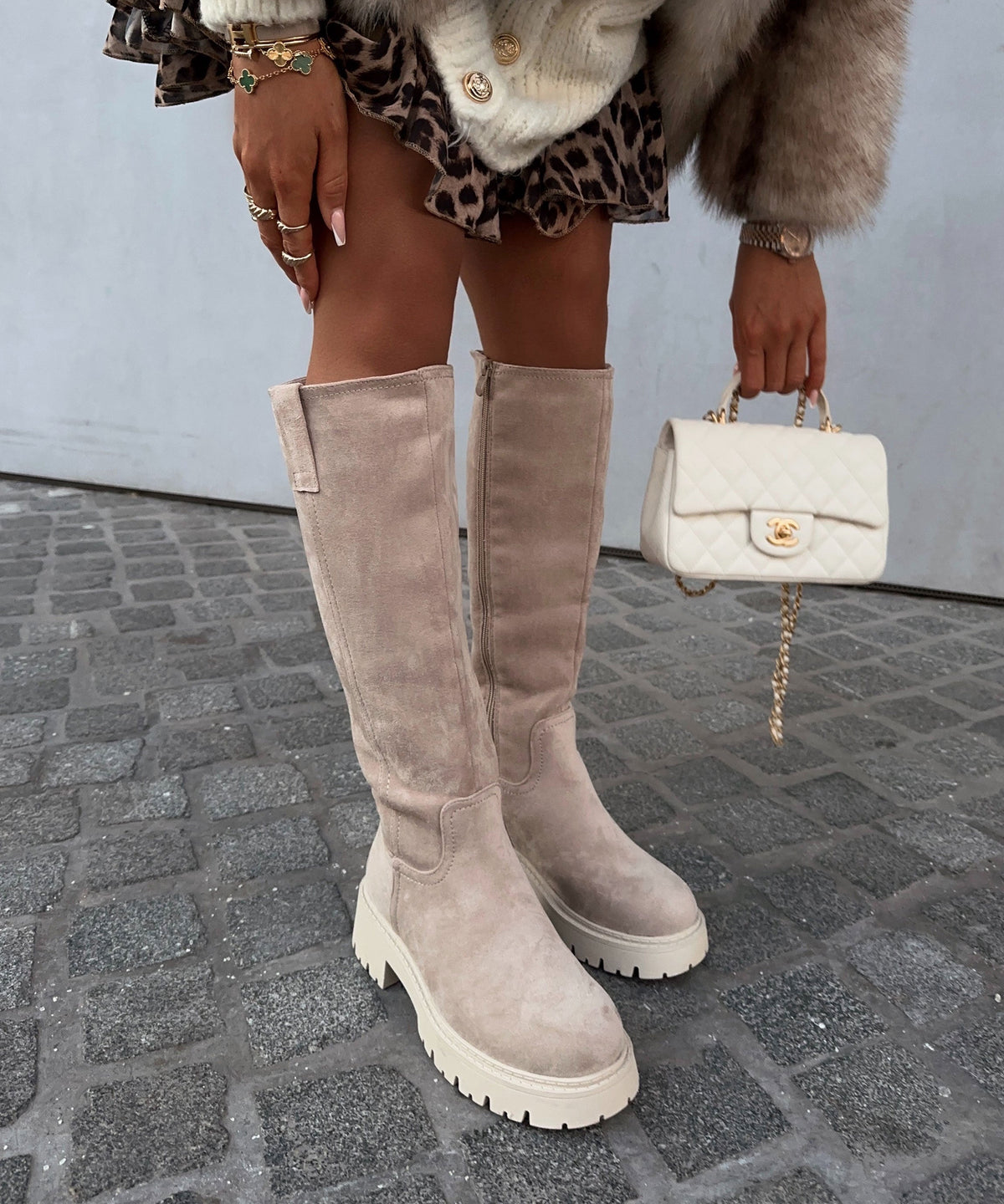 Chira | Stivali foderati beige