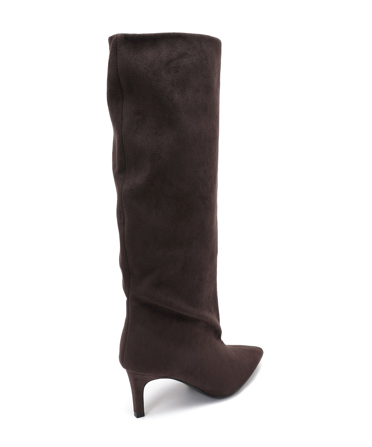Auri | Stivali stiletto effetto scamosciato marroni
