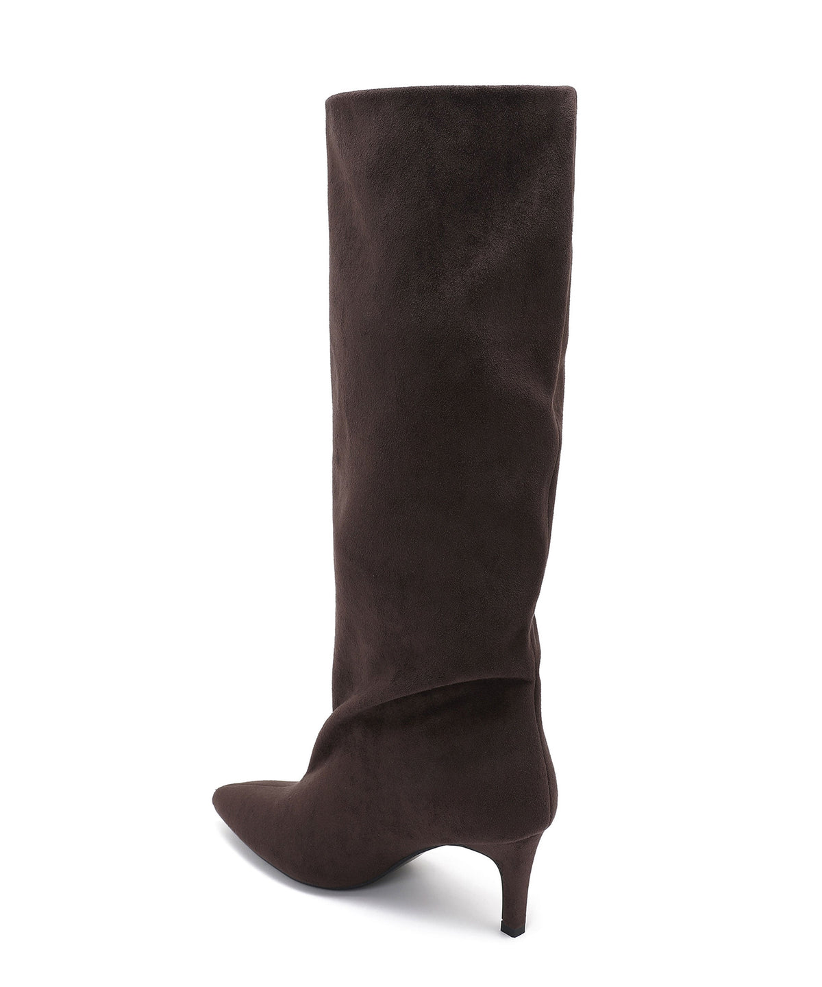 Auri | Stivali stiletto effetto scamosciato marroni