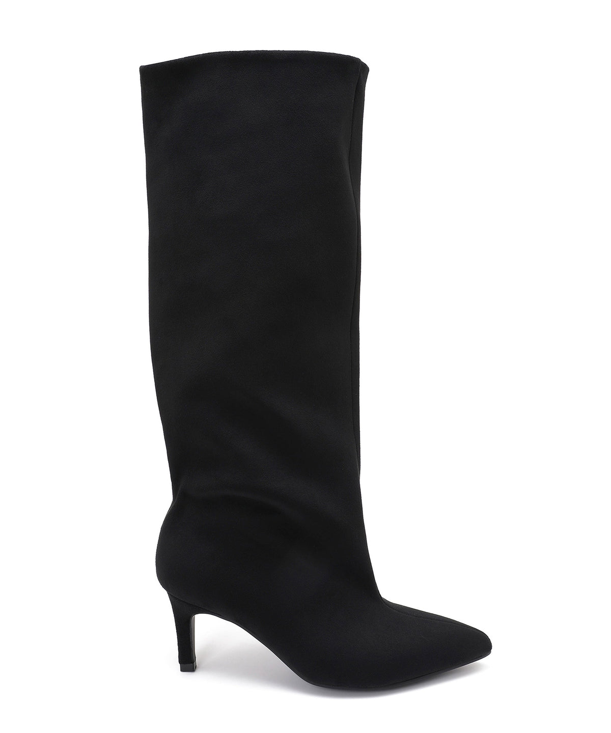 Auri | Stivali stiletto effetto scamosciato neri