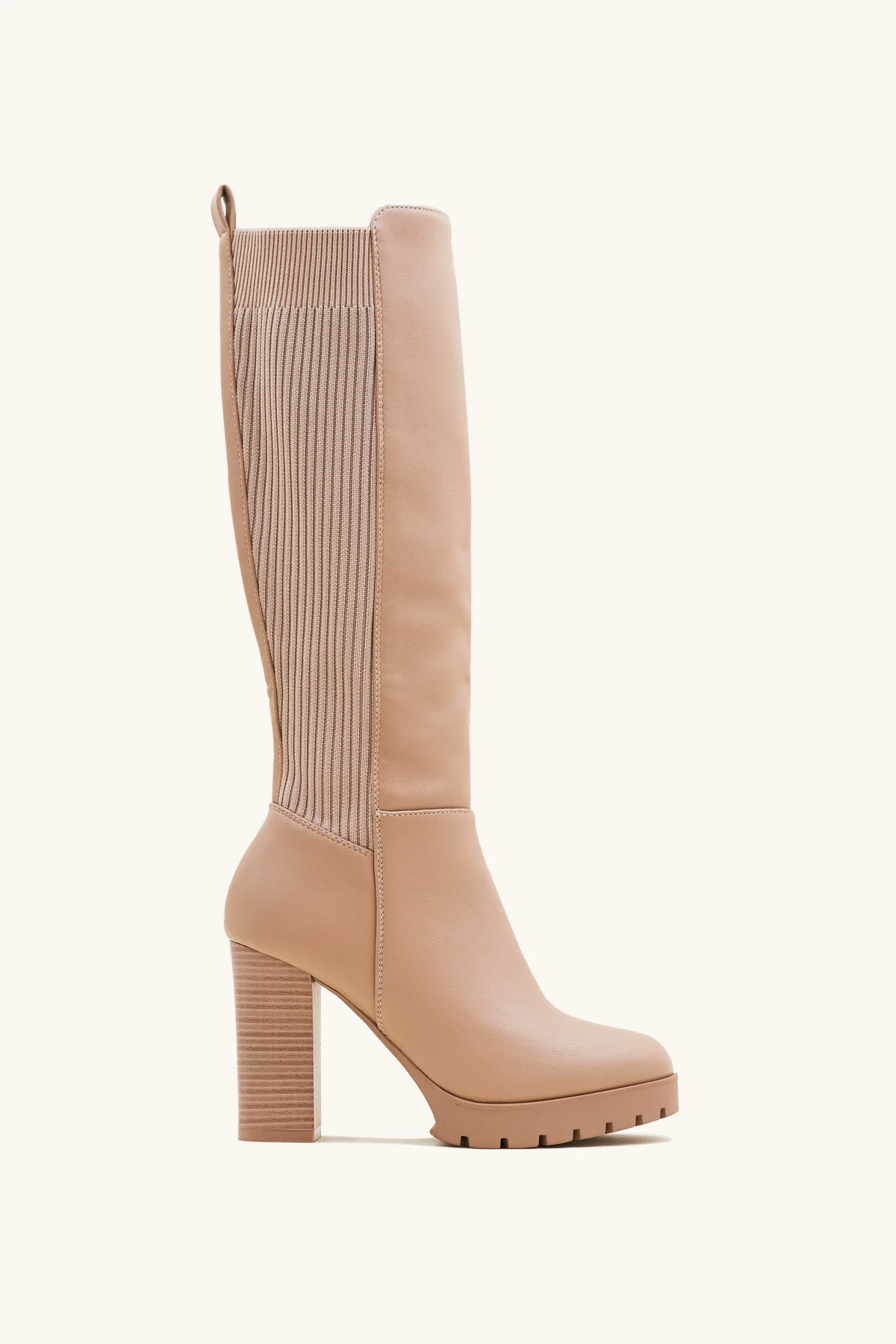 Stivaletti kaki con tacco