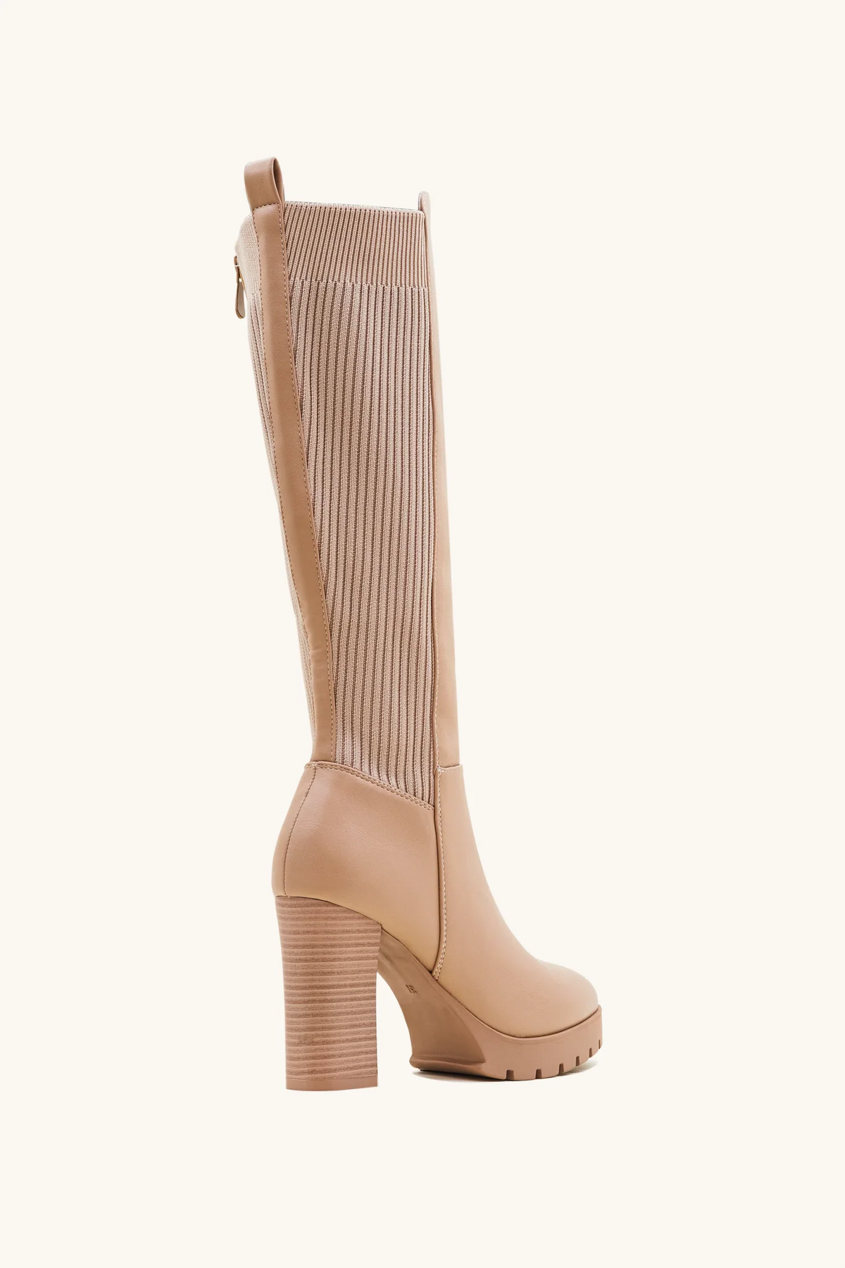 Stivaletti kaki con tacco