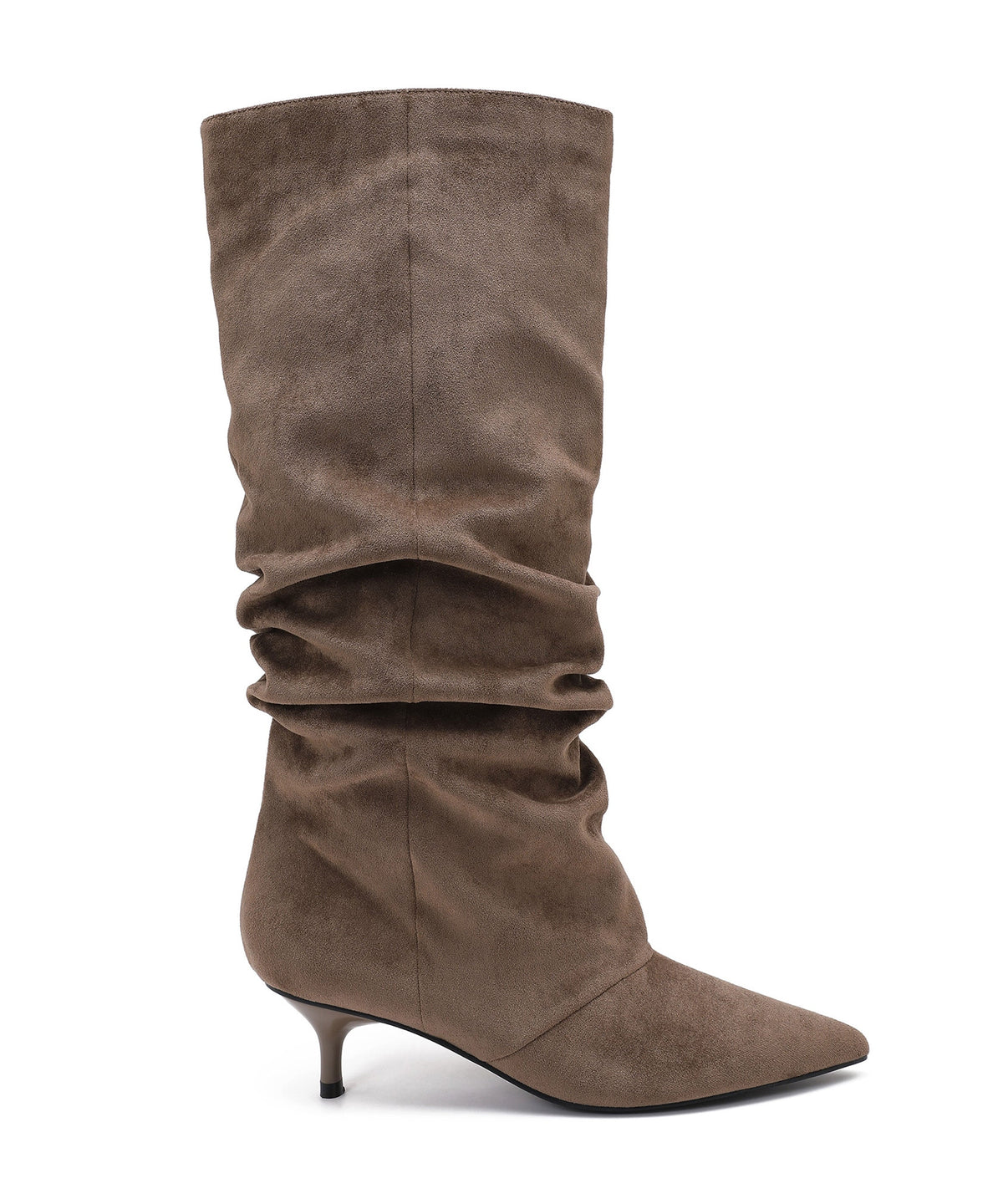 Brea | Stivali stiletto effetto scamosciato cammello