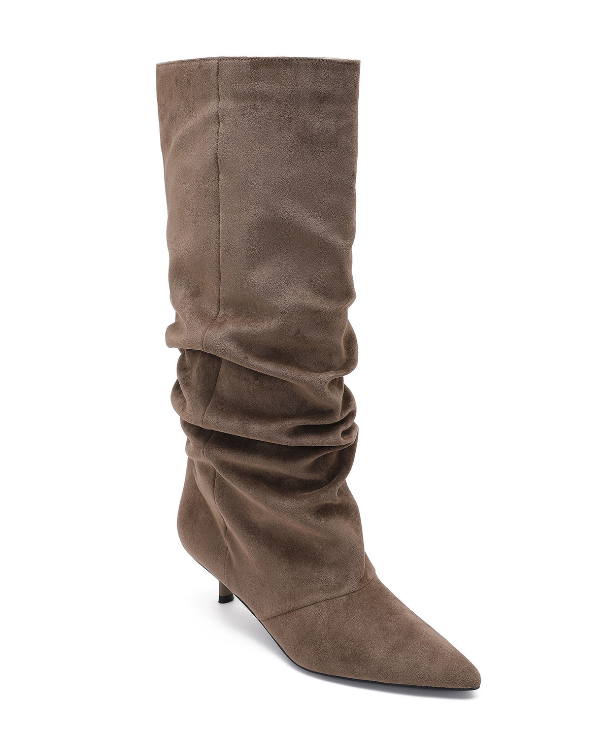 Brea | Stivali stiletto effetto scamosciato cammello