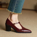 Raiza | Scarpe in vera pelle con cinturino a T