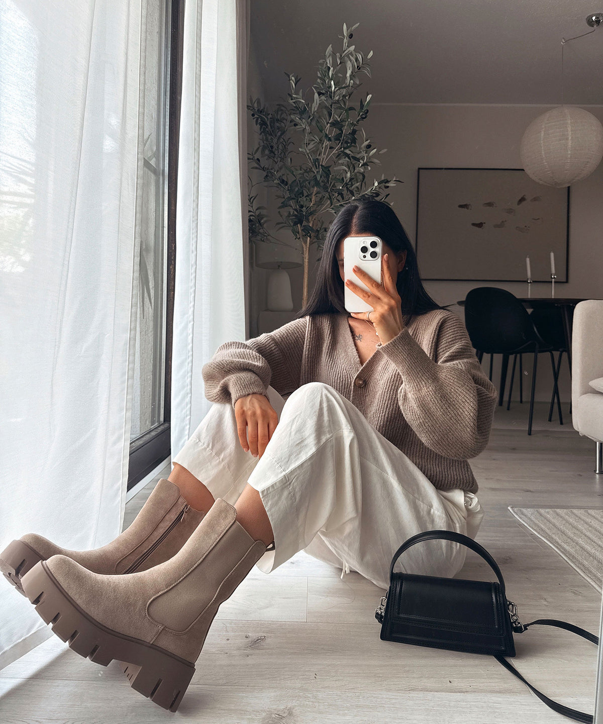Jeanine | Stivaletti foderati beige