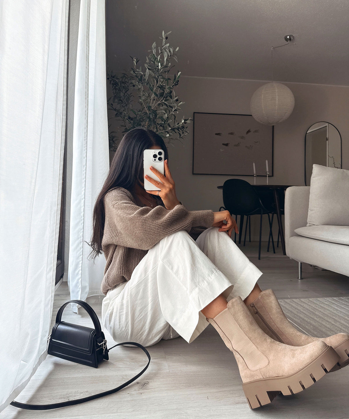 Jeanine | Stivaletti foderati beige
