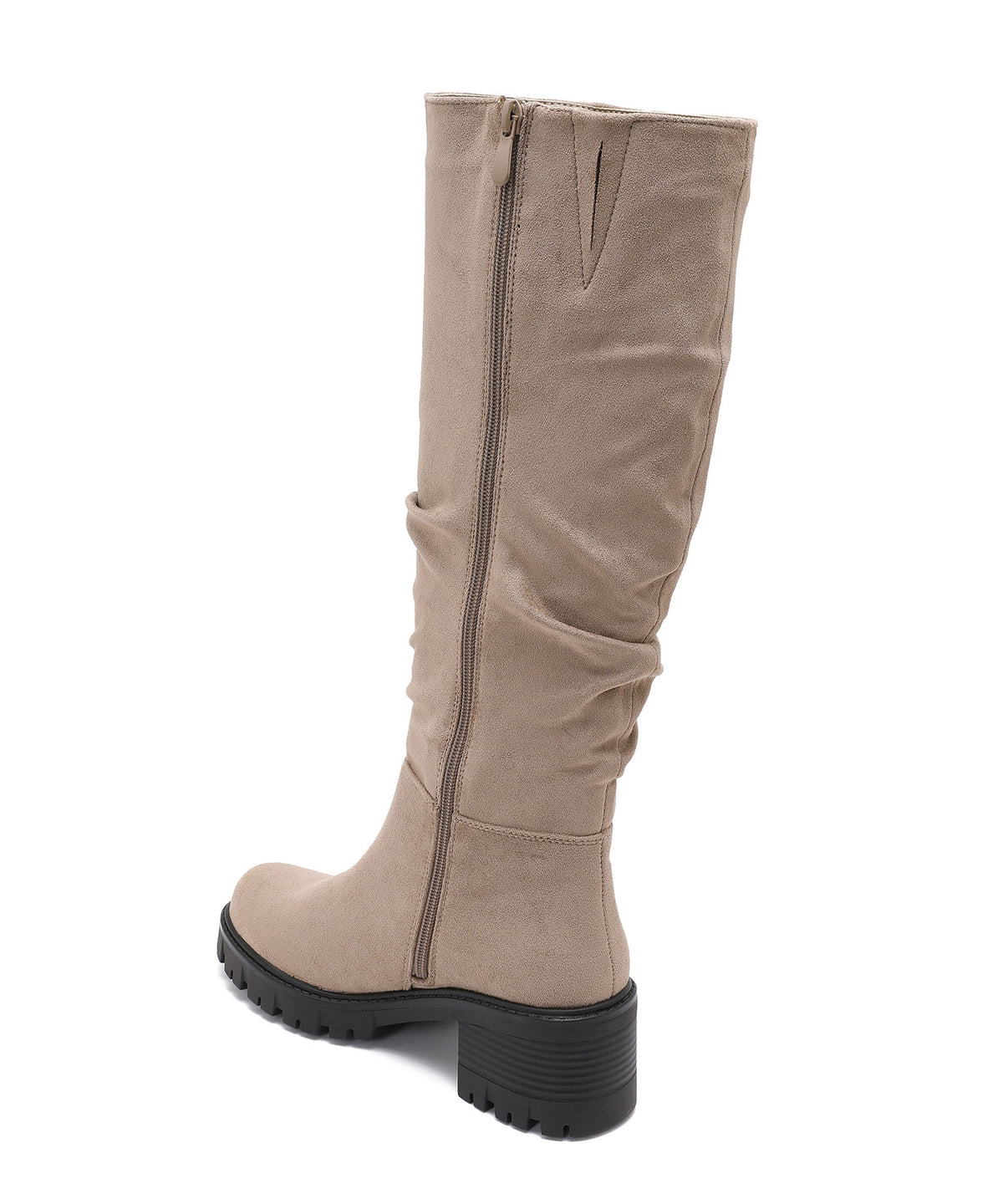 Fawn | Stivali effetto scamosciato beige