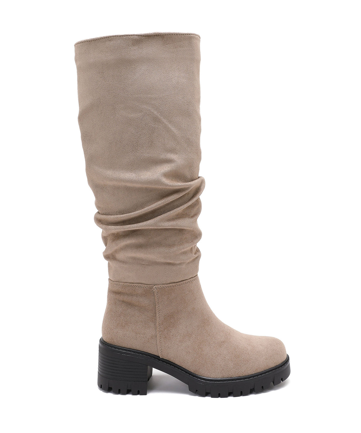 Fawn | Stivali effetto scamosciato beige