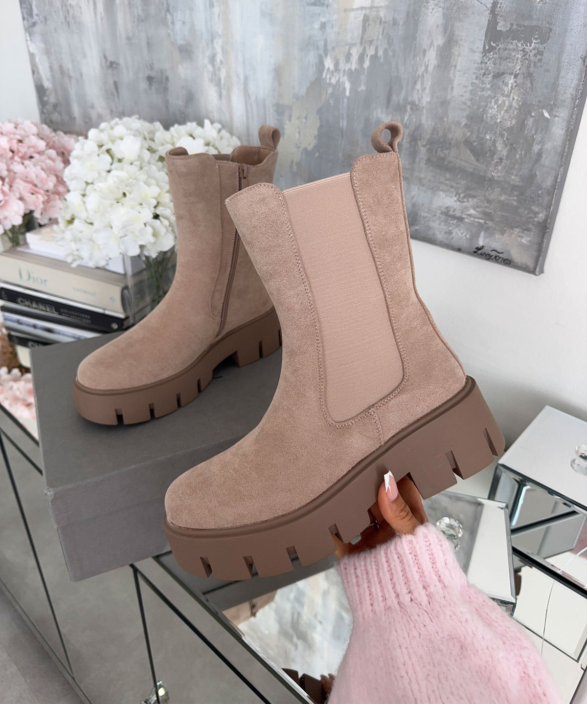 Jeanine | Stivaletti foderati beige
