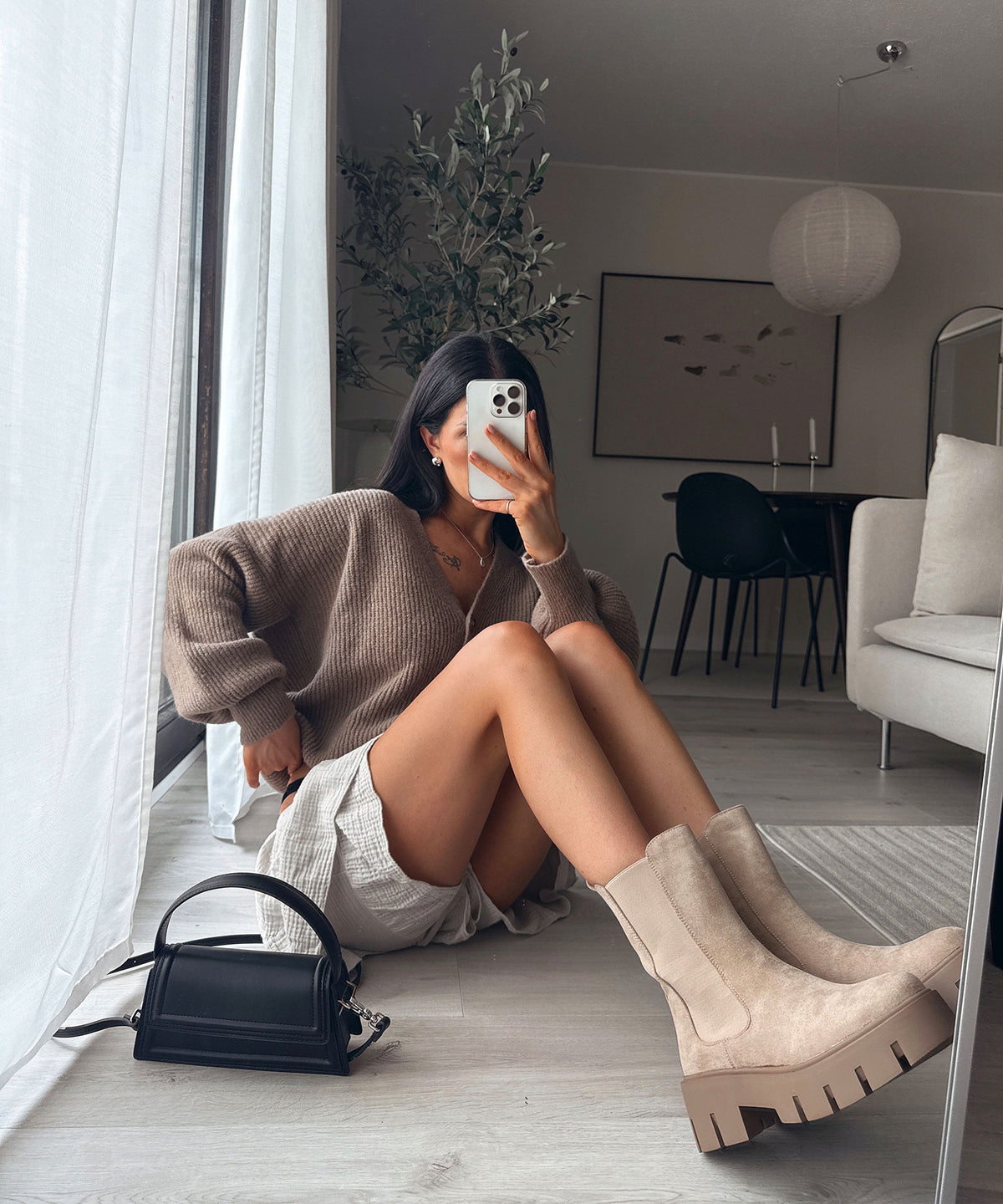 Jeanine | Stivaletti foderati beige