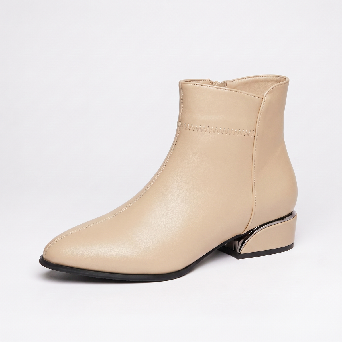 Zoe Ankle Boots Beige