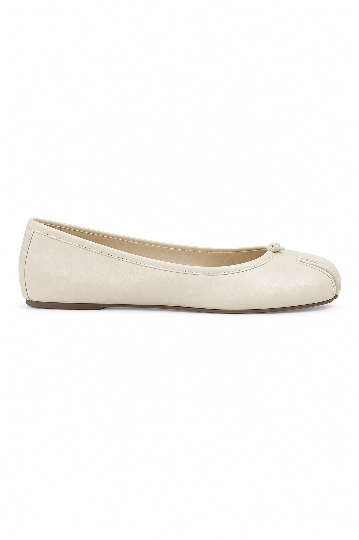 Ballerina tabi beige - profilo laterale