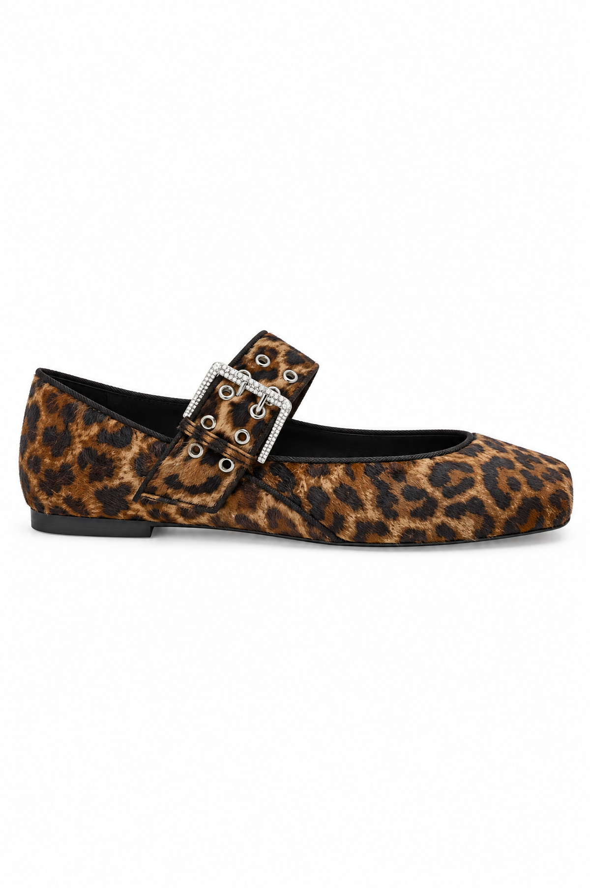 Ballerina Mary Jane leopardata - profilo laterale