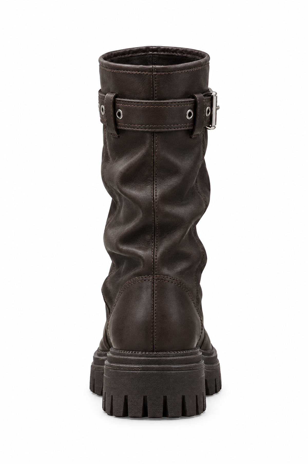 Stivale biker marrone - vista posteriore