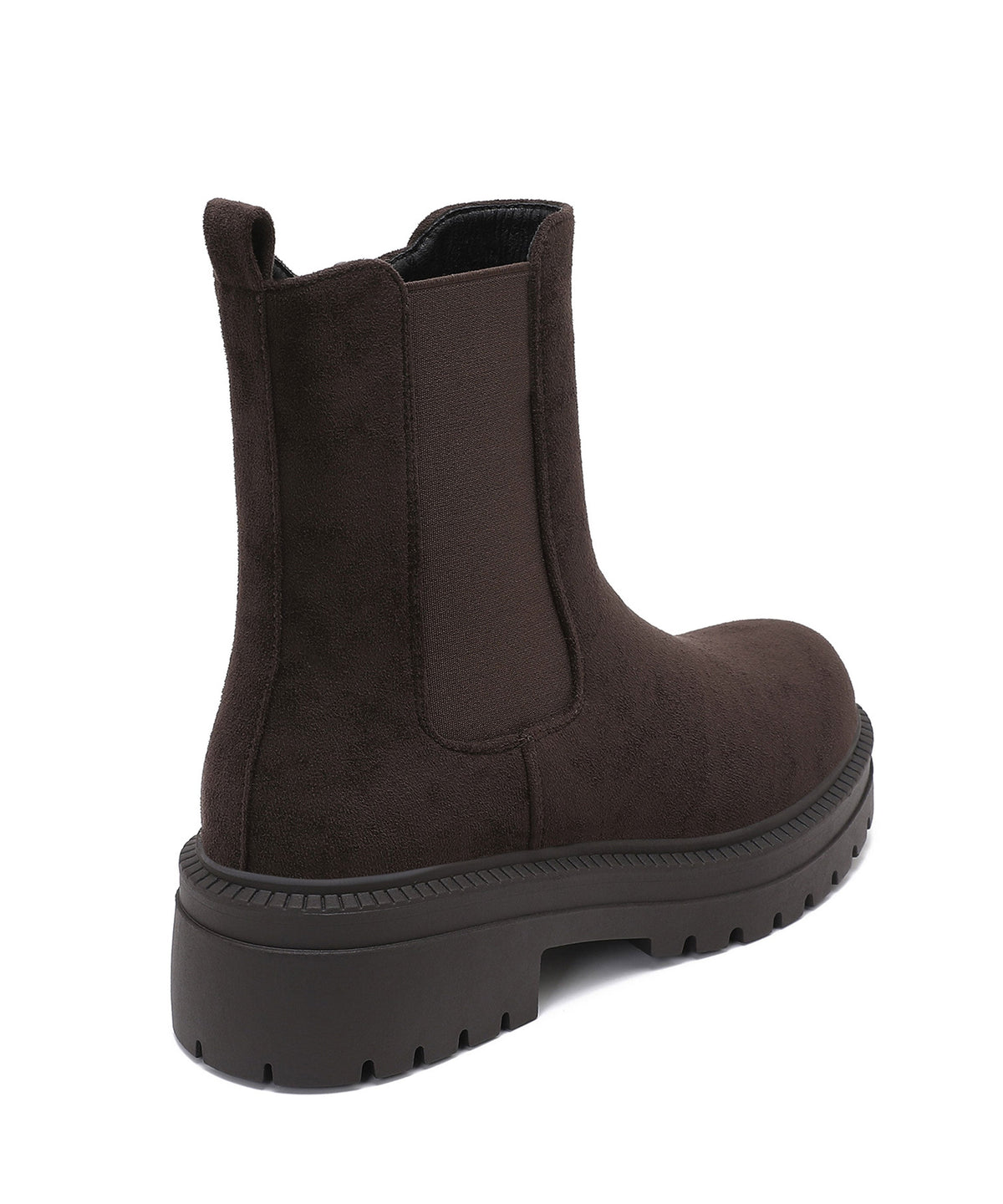 Lania | Chelsea boots effetto scamosciato marrone scuro