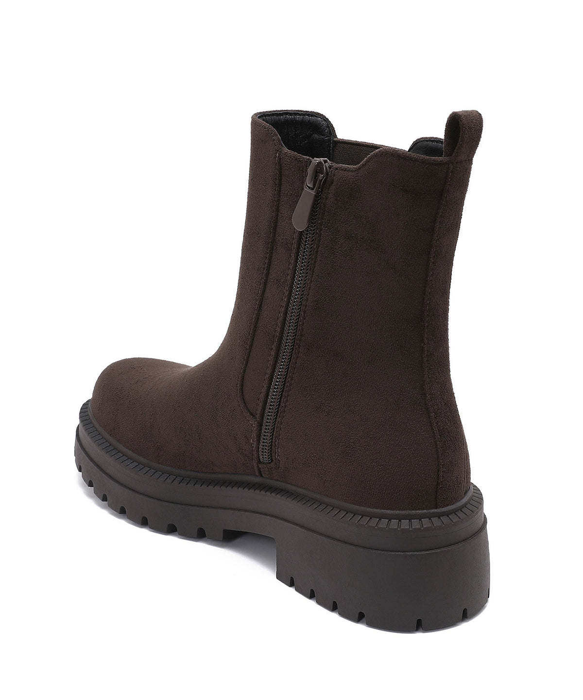 Lania | Chelsea boots effetto scamosciato marrone scuro