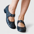 Léa | Mary Jane retro con fibbia tonda