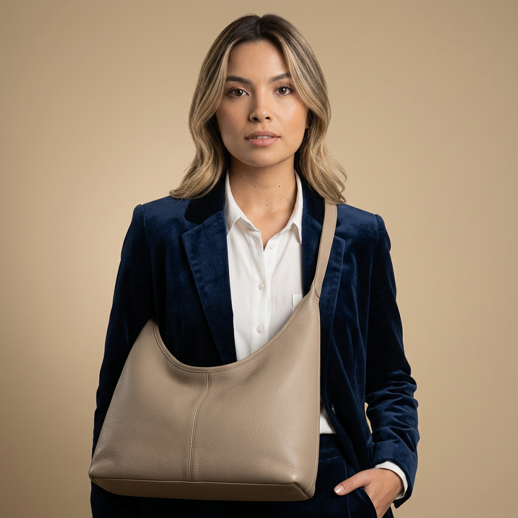 Bolso de Hombro con Correa de Cadena