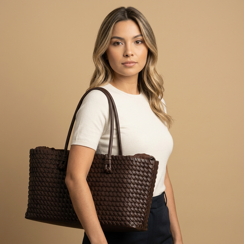 Bolsa Tote Woven Oversized