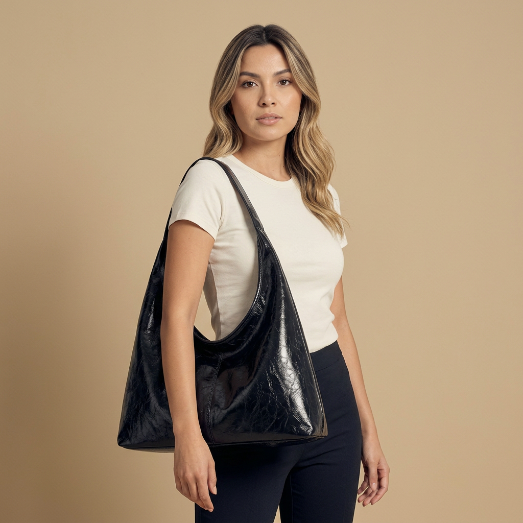 Bolso de Hombro con Correa de Cadena